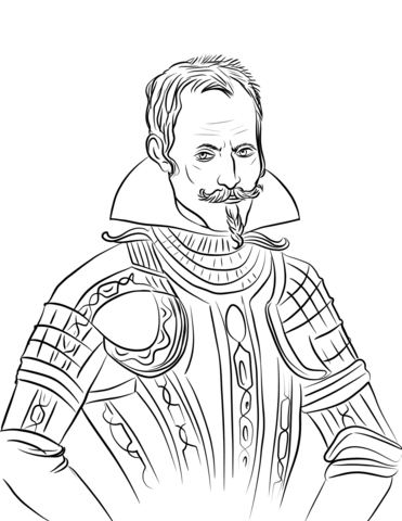 Don Pedro De Alvarado Coloring Page